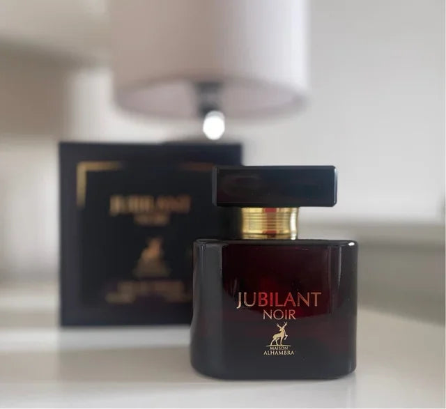 Jubilant noir eau de parfum 100 ml by maison alhambra |   Inspired by crystal noir by versace |   Long lasting female arab perfume