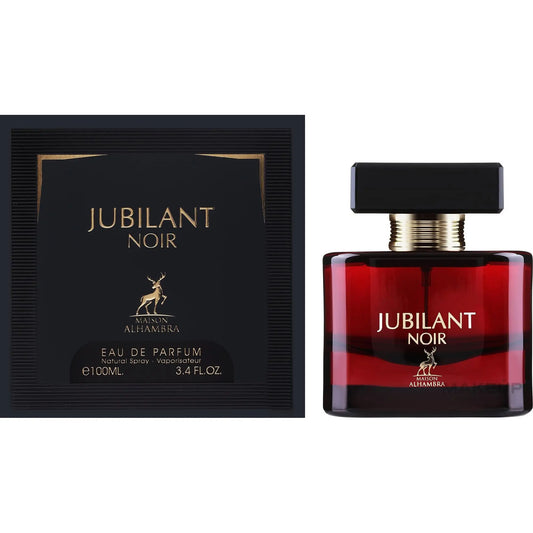 Jubilant noir eau de parfum 100 ml by maison alhambra |   Inspired by crystal noir by versace |   Long lasting female arab perfume